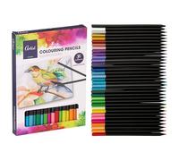 Carousel Home 36 Piece Colouring Pencil Set with 6 Neon Colours, Artist Drawing Pencils for Shading Blending Sketching
