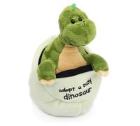 Carousel Home Adopt a Baby Dinosaur Soft Toy | Green Apatosaurus Dinosaur Plushie With Egg | Baby Dino Hatchling Cuddly Toy For Kids