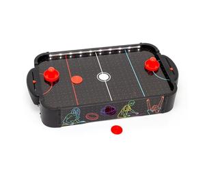Carousel Home Air Hockey Table With LED Lights | Electronic Tabletop Air Hockey Game with LED Lighting and Blower | 2 Player Air Hockey Arcade Game Air Hockey Table For Kids