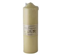 Carousel Home and Gifts 24 x 7cm 150 Hour Overdipped Vanilla Scented Pillar Votive Wax Candle Cream
