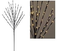 Carousel Home and Gifts Black Illuminated Twig Tree Light Up Lamp ~ 80 LED Lights Battery Operated Indoor Outdoor Decoration