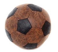 Carousel Home and Gifts Distressed Leather Look Brown Black Football Style Novelty Decorative Doorstop