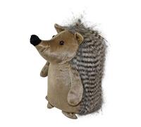 Carousel Home and Gifts Grey Striped Fluffy Hedgehog Decorative Animal Novelty Doorstop - Colour Varies
