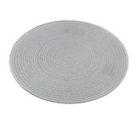 Carousel Home and Gifts Metallic Silver Glitter Glass Candle Plate Holder Coaster