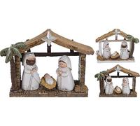 Carousel Home and Gifts Mini Christmas Nativity Scene | Christmas Crib Decorations | Resin Nativity Set Figures - Design Varies One Supplied