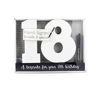 Carousel Home and Gifts Wooden Birthday Signature Plaque ~ Happy 18Th Birthday Gift