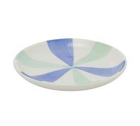 Carousel Home Blue & Turquoise Sunburst Trinket Dish, 10cm Ceramic Jewellery Dish Ring Holder Decorative Trinket Bowl for Rings Keys and Small Treasures