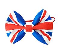 Carousel Home Celebration Union Jack Bowtie Novelty Dicky Bow | British Flag Necktie Fancy-dress | King Charles Coronation Party Costume Dress-up Multicoloured