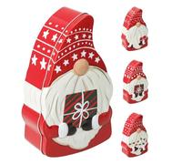 Carousel Home Christmas Gonk Storage Tin | Kitchen Food Tin Festive Cookie Biscuit Tin | Gnome Shaped Gift Box - Design Varies One Supplied