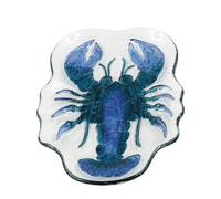 Carousel Home Coastal Glass Lobster Serving Plate | Nautical Seafood Platter for Summer Dining & Coastal Decor - 26cm