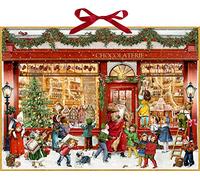 Carousel Home Deluxe Traditional Card Advent Calendar Large - The Chocolate Shop