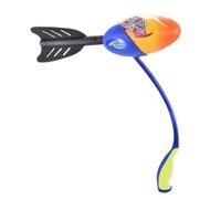 Carousel Home Foam Flying Rocket with Launchers, Outdoor Rocket Launcher Set, Soft Foam Torpedo Missile Throwing Set - Colour Varies