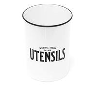 Carousel Home Gifts 17cm White Kitchen Cutlery Holder Pot | Kitchen Utensil Drying Rack Cutlery Caddy Case | Multi-Purpose Organiser For Silverware