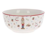 Carousel Home Nutcracker Christmas Bowl | Ceramic Festive Bowl with Classic Nutcracker Design | Christmas Tableware for Snacks, Soups & Desserts - 500ml