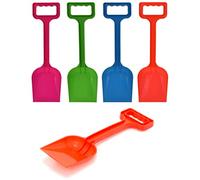 Carousel Home Pack Of 12 Childrens Plastic Beach Spade Digging Toy | Childs Garden Spade Beach Toy Sand Spade | 33cm Kids Digging Spade - Colour Varies One Supplied