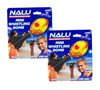 Carousel Home Pack of 2 Mini Torpedo Flying Whistling Rockets | Foam Howler Throwing Whistle Rockets | Outdoor Flying Toys for Kids - Colour Varies