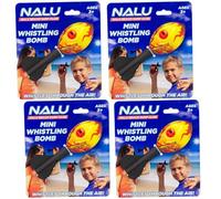 Carousel Home Pack of 4 Mini Torpedo Flying Whistling Rockets | Foam Howler Throwing Whistle Rockets | Outdoor Flying Toys for Kids - Colour Varies