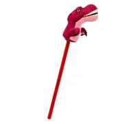 Carousel Home Red T-rex Dinosaur Hobby Horse With Sound | Kids Dinosaur Stick Horse With Roaring Sounds | Children's Plush Dino Riding Toy For Boys Girls - 80cm