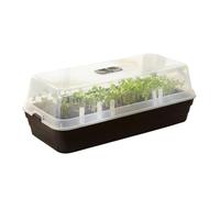 Carousel Home Seed Tray Propagator with Transparent Lid, 50x22cm Seed Starter Tray with Lid Mini Greenhouse for Seedlings, Herbs and Vegetables