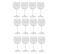 Carousel Home Set of 12 Clear Plastic Gin & Tonic Glasses | 21cm Reusable Copa Gin Balloon Cocktail Glasses for Outdoor Parties and Events - 500ml