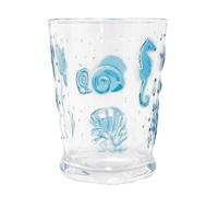 Carousel Home Under The Sea Tumbler | Reusable Clear Plastic Drinking Glass | Picnic Glass Drinks Tumbler - 380ml