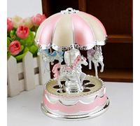 Carousel Horse Music Box,Colorful Changing LED Lights Musical Snow Globe,Musical Ornament for Women Girls Mom Daughter Birthday Mothers Day Valentines Day Gifts