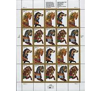 Carousel Horses 20 x 32 Cent U.S. Postage Stamps 1994 by USPS