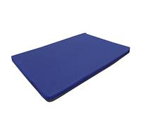 CAROUSEL Medium Waterproof Orthopaedic Rectangle Memory Foam Dog Bed/Travel Mat | Blue | 82cm x 52cm x 5cm