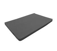 CAROUSEL Medium Waterproof Orthopaedic Rectangle Memory Foam Dog Bed/Travel Mat | Grey | 82cm x 52cm x 5cm