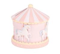 Carousel Money Bank Box Resin - Pink