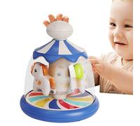 Carousel Toys For Kids - Activity Learn Toy | Cause Effect Carousel, Adorable Rotating Developmental Toy For Early Learning Play, For Christmas Or Halloween, Toddler Education Toy
