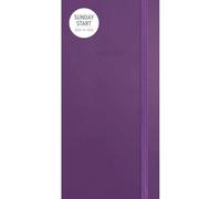 Carousel Worldwide 2027 Sunday Start Purple Soft Diary, Slim Week to View, Deluxe
