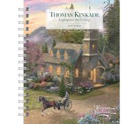 Carousel Worldwide 2027 Thomas Kinkade Lightposts for Living Diary, Week to View, Deluxe Wire-O