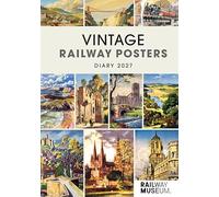 Carousel Worldwide 2027 Vintage Railway Posters Diary, A5 Week to View Planner, Wire-O