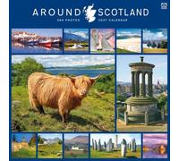 Carousel Worldwide Around Scotland 2027 Square Wall Calendar, 12-Month Calendar, Scottish Landscapes & Landmarks
