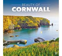 Carousel Worldwide Beauty of Cornwall 2027 Square Wall Calendar, 12-Month Calendar, Coastal & Countryside Photography