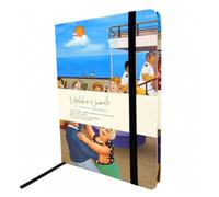 Carousel Worldwide Beryl Cook A5 Hardback Notebook - 170+ Numbered Lined Pages, Elastic Closure & Ribbon Bookmark, FSC-Certified Ivory Paper, Journal for Work, School & Office