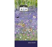 Carousel Worldwide Bluebell Cottage 2026 Deluxe Slim Diary Planner - Week-to-View Pocket Diary, Countryside Cottage Design, Organiser for Handbag or Jacket Pocket