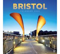Carousel Worldwide Bristol 2026 Square Wall Calendar - Iconic Cityscapes & Scenic Photography Monthly Planner