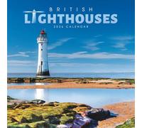 Carousel Worldwide, British Lighthouses 2026 Square Wall Calendar