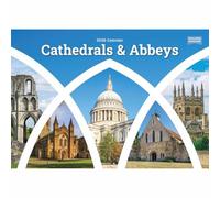 Carousel Worldwide Cathedrals and Abbeys 2026 A5 Wall Calendar - Scenic Photography, Monthly Planner, 12-Month Organiser for Home or Office