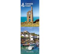 Carousel Worldwide Cornish Coast 2027 Slim Wall Calendar, 12-Month Calendar, Cornwall Coastal Photography