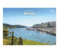 Carousel Worldwide Devon 2026 A5 Wall Calendar - Scenic Photography, Monthly Planner, 12-Month Organiser for Home or Office