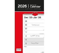Carousel Worldwide, Essential Week-to-view 2026 Slim Wall Calendar