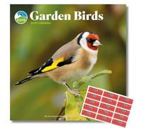 Carousel Worldwide Garden Birds 2027 Square Wall Calendar with Stickers