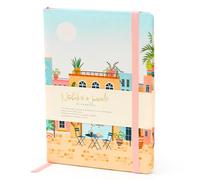 Carousel Worldwide Georgia Breeze New A5 Hardback Notebook - 170+ Numbered Lined Pages, Elastic Closure & Ribbon Bookmark, FSC-Certified Ivory Paper, Journal for Work, School & Office