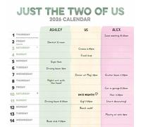 Carousel Worldwide Just the Two of Us 2026 Wall Planner by Unknown Author | 2025
