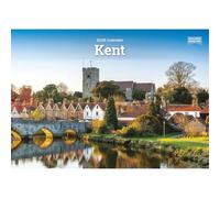 Carousel Worldwide Kent 2026 A5 Wall Calendar - Scenic Photography, Monthly Planner, 12-Month Organiser for Home or Office