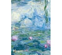 Carousel Worldwide Monet A5 Hardback Notebook - 170+ Numbered Lined Pages, Elastic Closure & Ribbon Bookmark, FSC-Certified Ivory Paper, Journal for Work, School & Office