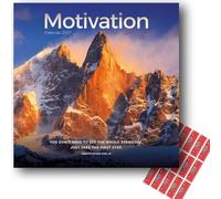 Carousel Worldwide Motivation 2027 Square Wall Calendar with Planning Stickers, 12-Month Planner (Jan-Dec 2027), Motivational & Inspirational Quotes, Organiser for Home, Office, 30.5 x 30.7 cm